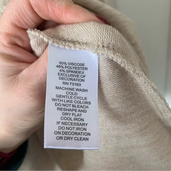 Cupio cold shoulder oatmeal Tunic top - Picture 5 of 5